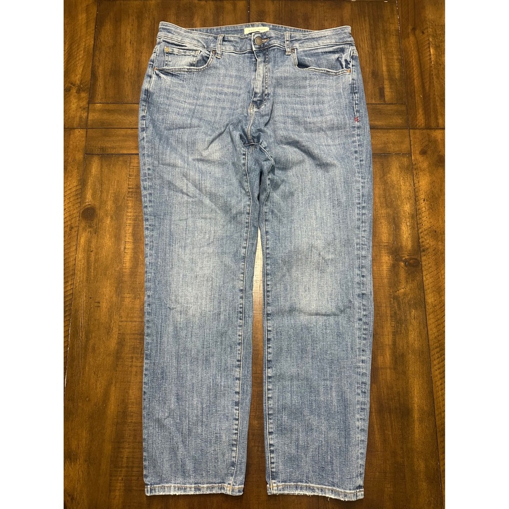 Warp + Weft ORD Chicago Straight Leg Jeans Mens 36x32 Medium Wash Blue Denim